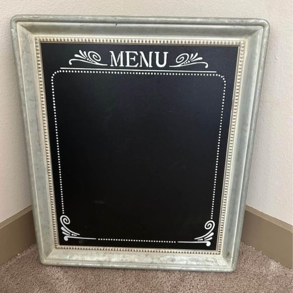 Chalkboard Metal Sign for the wall 24x16x2